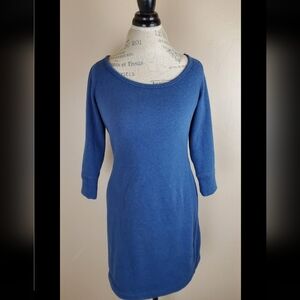 UGG Scoop Neck Mini Blue Fleece Dress Size Small